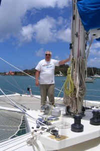 A bord du catamaran Passion 3 en mer des Caraïbes